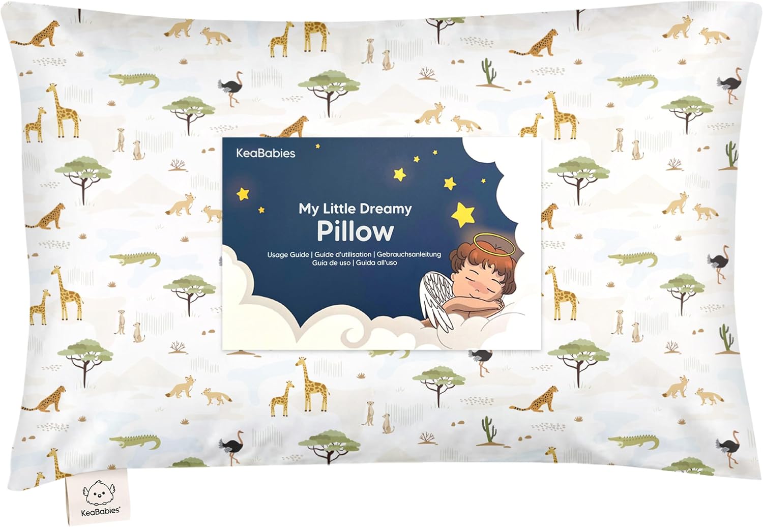 Toddler Pillow with Pillowcase - 13x18 My Little Dreamy Kids Travel Bed Pillows for Sleeping, Organic Cotton Small Pillowcase, Soft &…