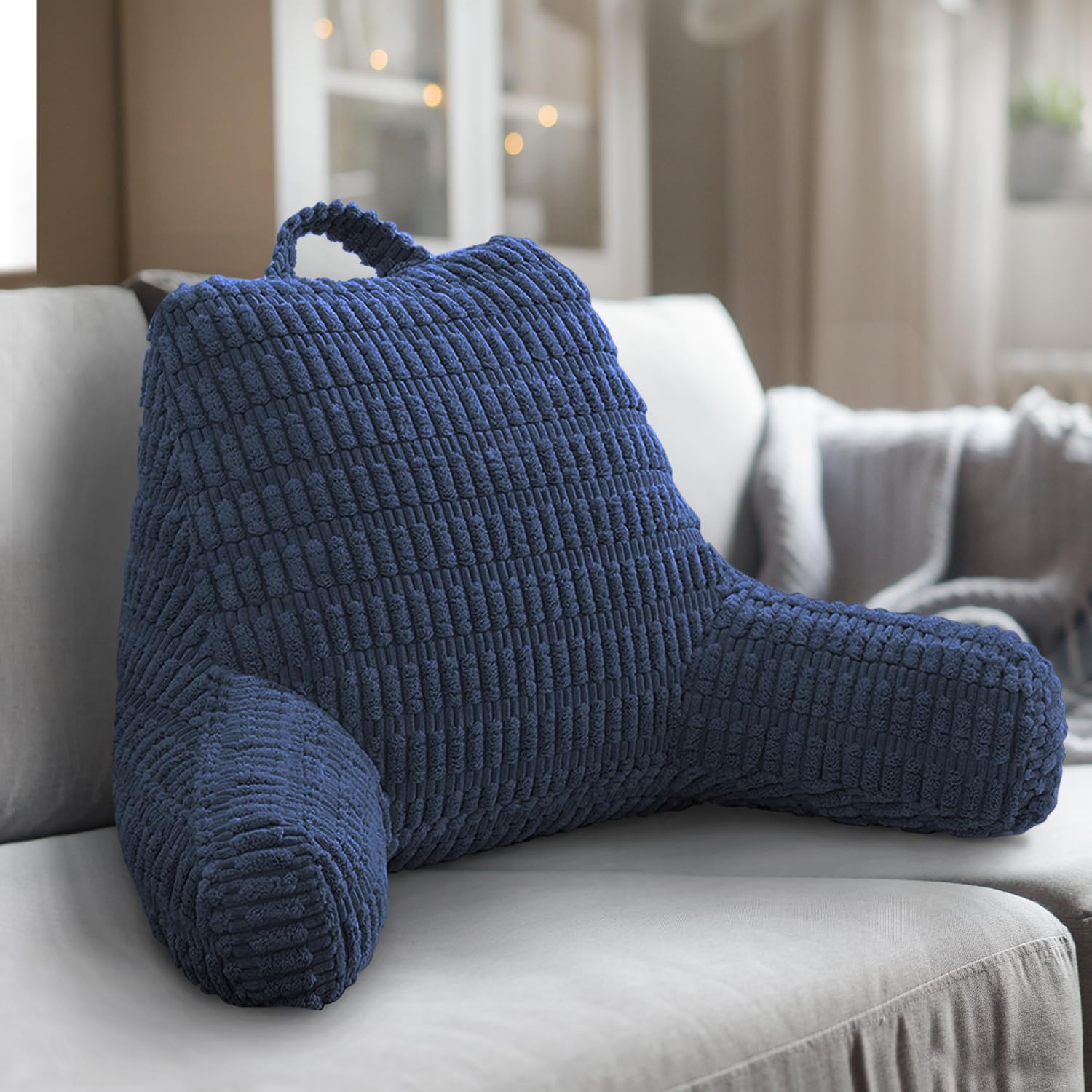 MIJIMO Reading Pillows for Sitting in Bed Adult, Back Rest Pillow for Sitting Up in Bed and Couch, Back Support Chair Pillow Support…