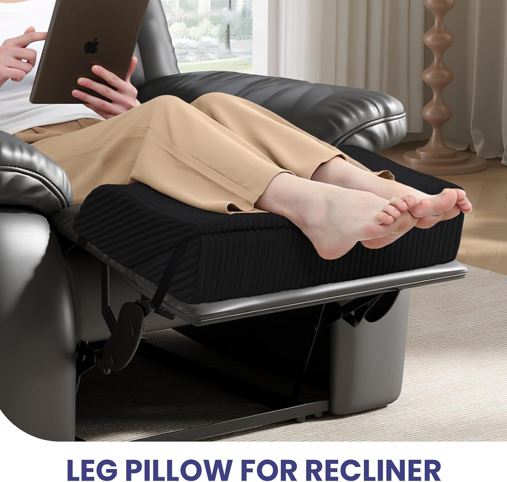 idee-home Recliner Leg Rest Cushion, Recliner Footrest Extender Pillow with Removable Corduroy Cover, 2 in 1 Foldable Ergonomic Foot…
