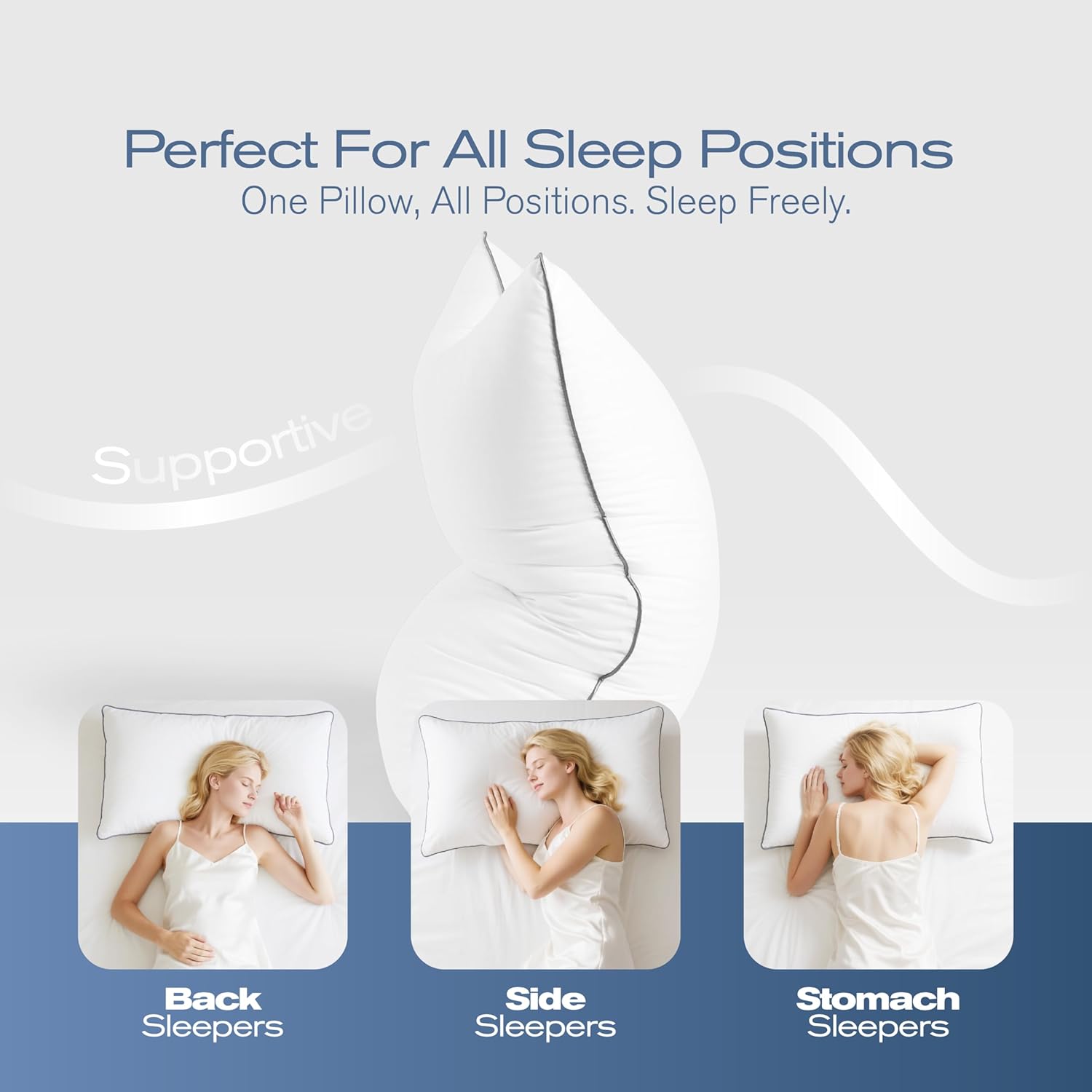 King Size Pillows Set of 4, Ultra Thick Down Alternative Bed Pillows, Cooling Hotel Quality King Size Pillows for Back, Stomach or Side…