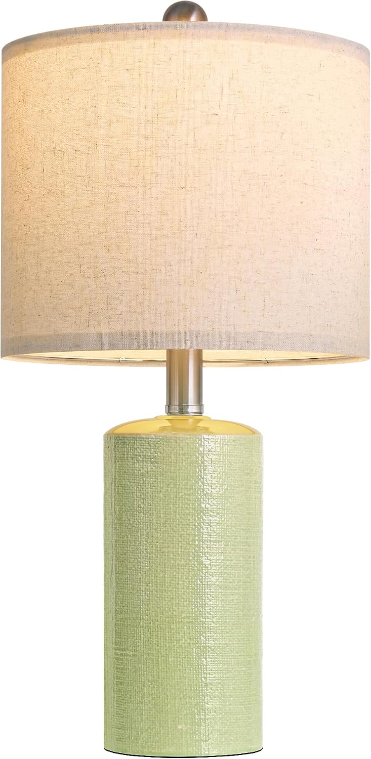 G-SAFAVA 20.5" Small Table Lamps for Living Room Lamp Single Ceramic Lamps for Bedroom Bedside Lamps Modern Boho Lamps for Night Stands…