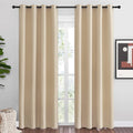 Nicetown Bedroom Room Darkening Draperies - Home Fashion Thermal Insulated Solid Grommet Room Darkening Window Curtains for Hall Room (1 Pa…