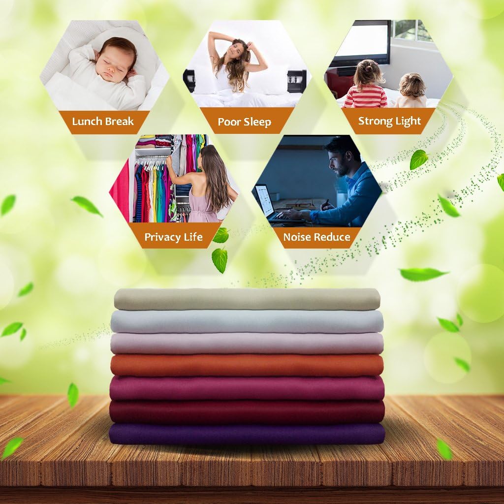 NICETOWN Blackout Curtain Panels for Girls Room, Nursery Essential Thermal Insulated Solid Grommet Top Blackout Drapes (Baby…