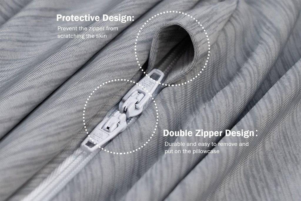 INSEN Cooling Pregnancy Pillow, Maternity Pillow for Pregnant Women, C Shaped for Side Sleeping, Glossy Gray
