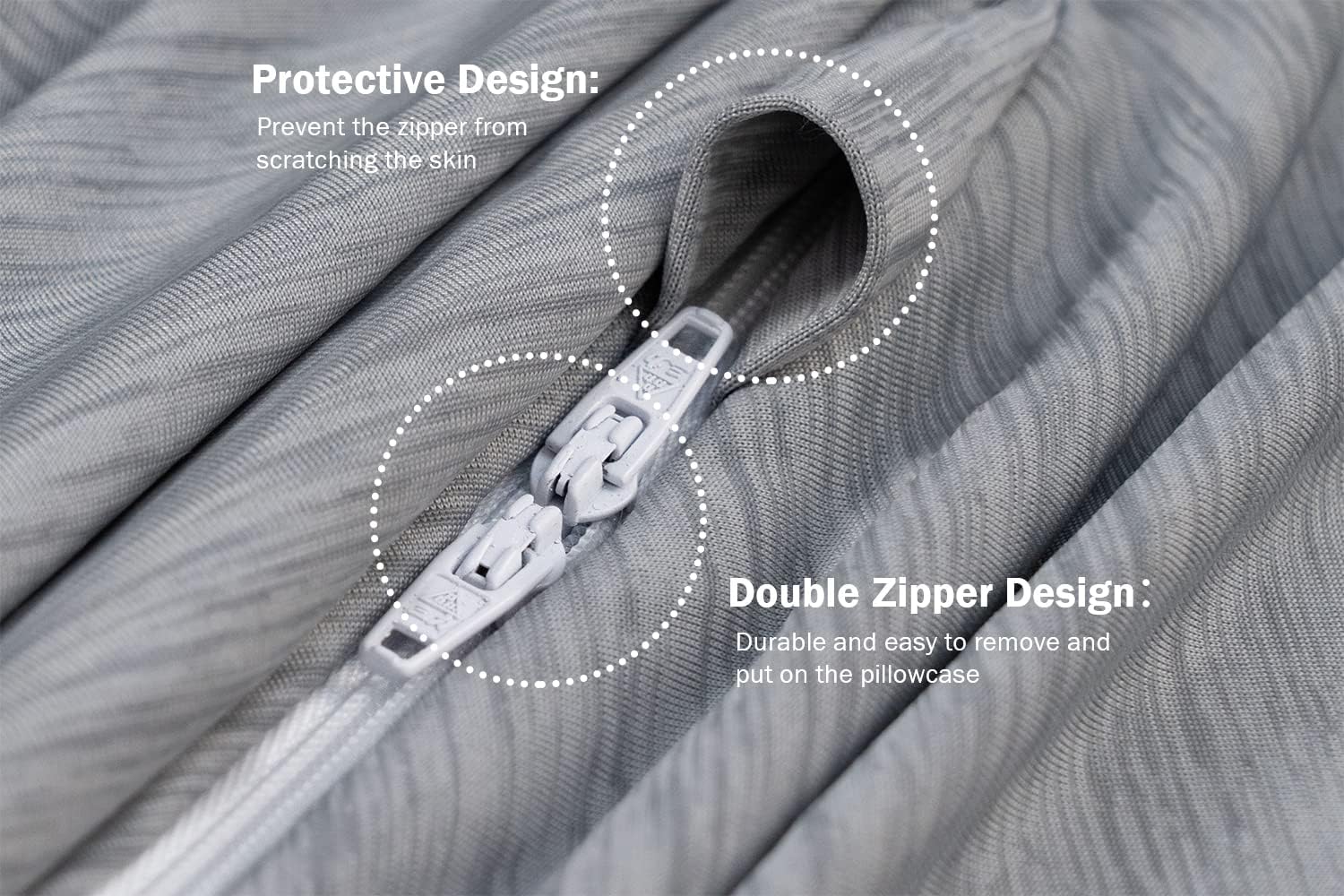 INSEN Cooling Pregnancy Pillow, Maternity Pillow for Pregnant Women, C Shaped for Side Sleeping, Glossy Gray