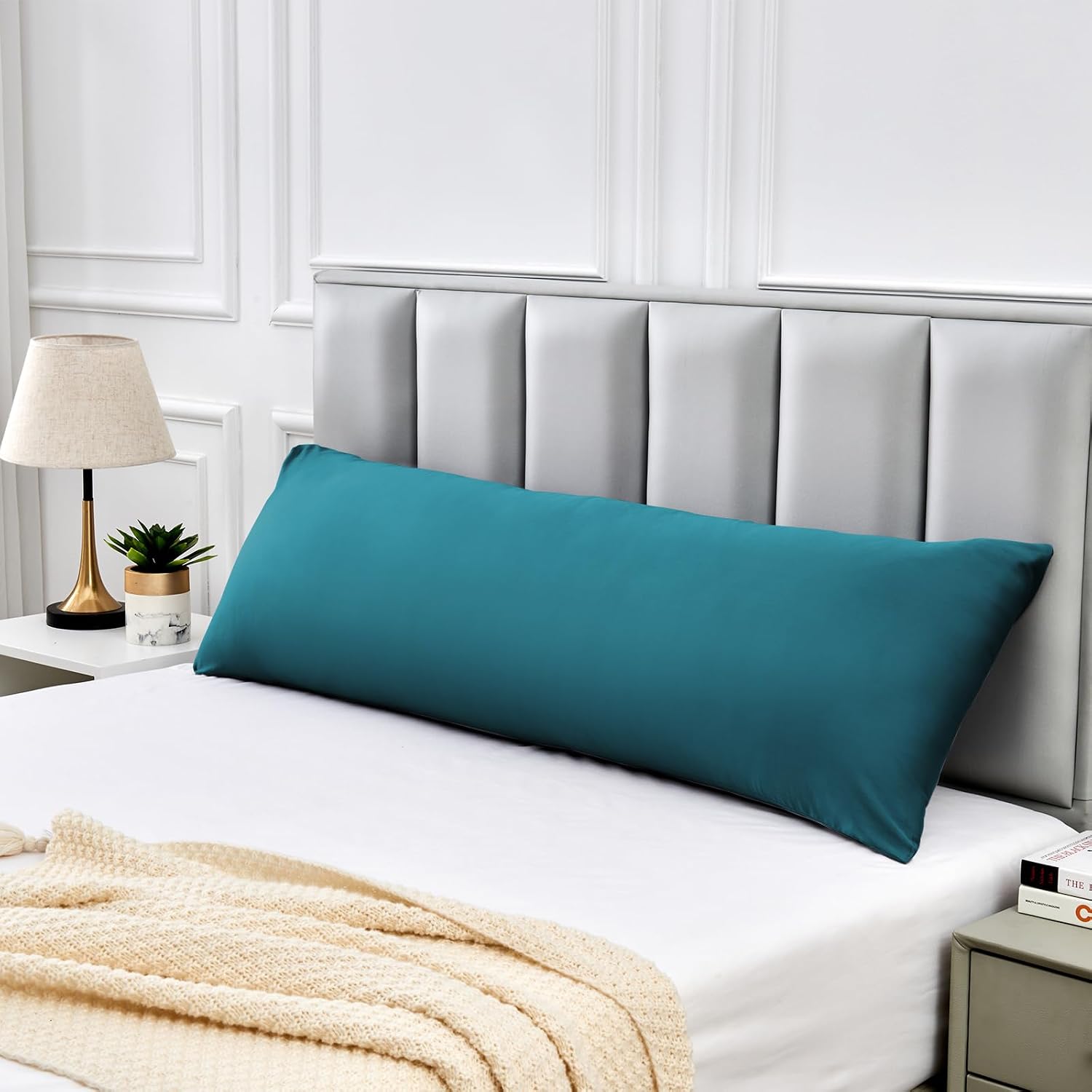 Warmstar Cotton Body Pillow Cover 1 Pack, 600 Thread Count Body Pillow case 20"x54", Long Body Pillow Case Cover Soft Breathable with…