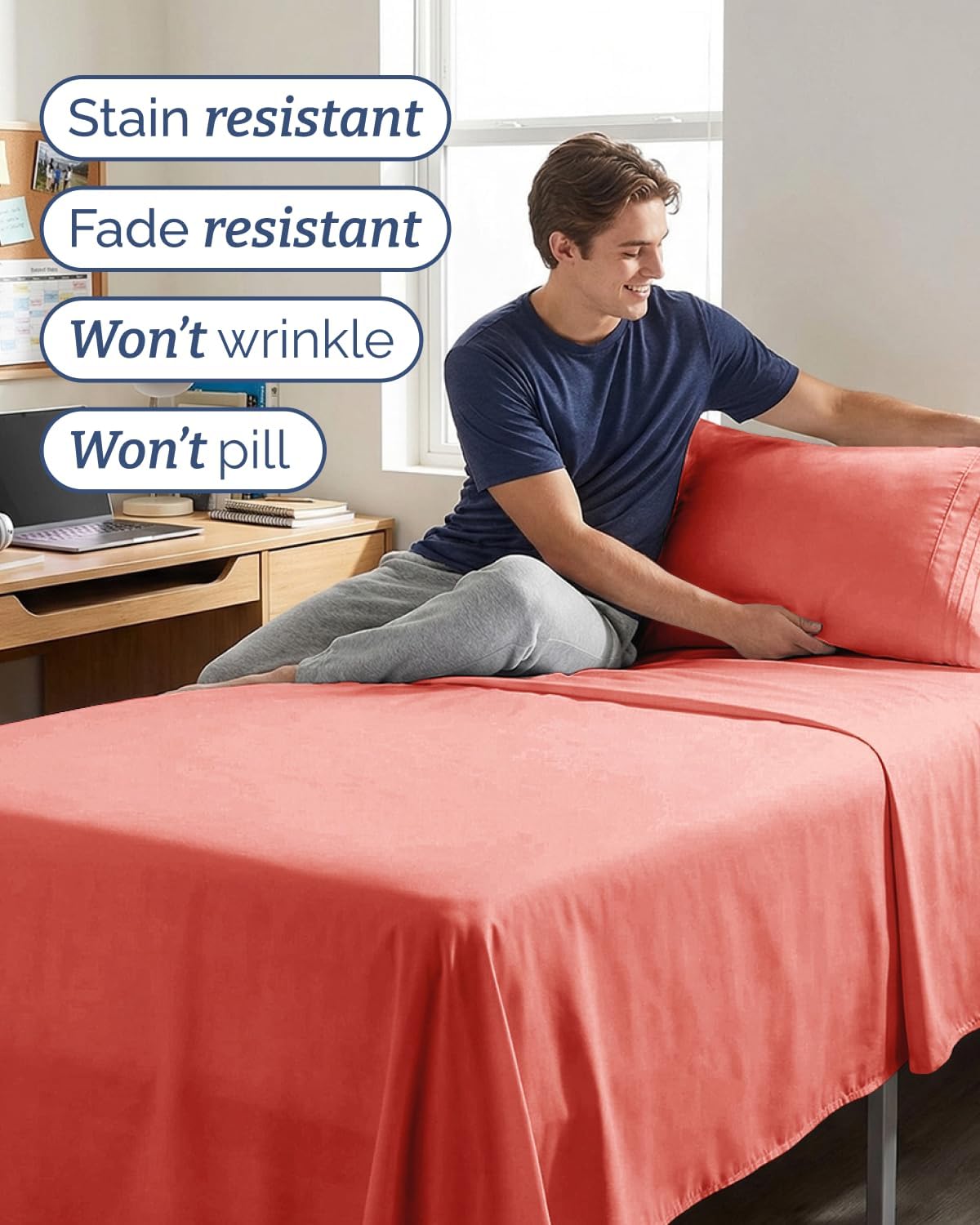 Twin XL Size 3 Piece Sheet Set - Comfy Breathable & Cooling Sheets - Hotel Luxury Bed Sheets for Women & Men - Deep Pockets, Easy-Fit…
