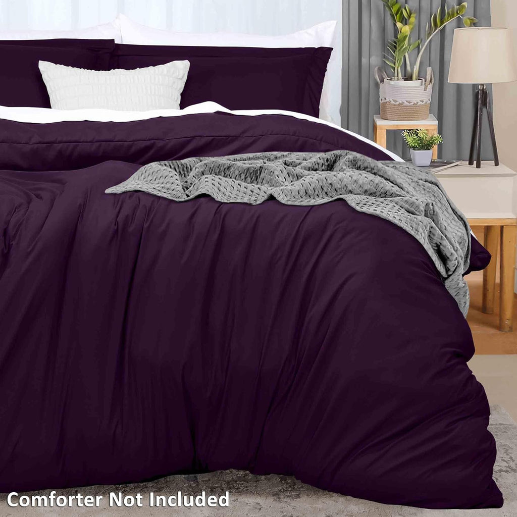 Utopia Bedding Duvet Cover King Size - 3 Piece with Zipper Closure - 1 Comforter Cover 104X90 Inches & 2 Pillow Shams 20X36 Inches…