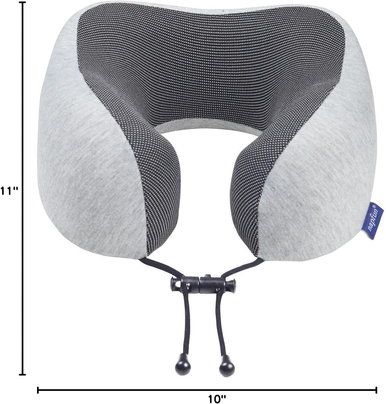 napfun Neck Pillow for Travel with Travel Pouch, Sleep Mask & Earplugs, Memory Foam Airplane Pillow for Headrest Sleep with Eyeshades…
