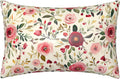 Satin Pillowcase for Hair and Skin Watercolor Floral Pink and Red Roses Super Soft and Cooling Similar to Silk Pillow Case 1 Pack with…