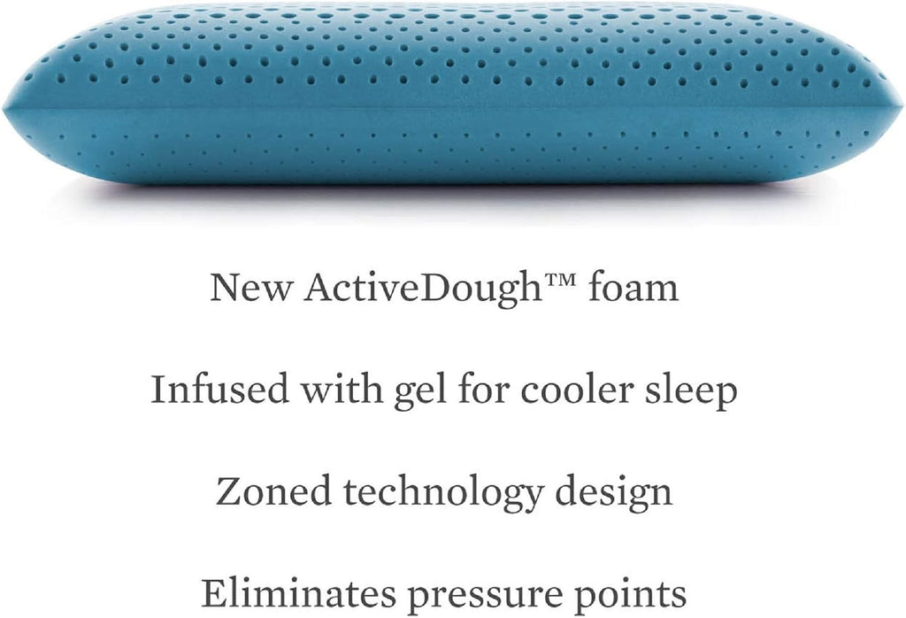 MALOUF Zoned Pillow Infused with Temperature Regulating Gel-New ACTIVEDOUGH Formula is Responsive, Supportive, and Plush-Mid Loft-Queen…