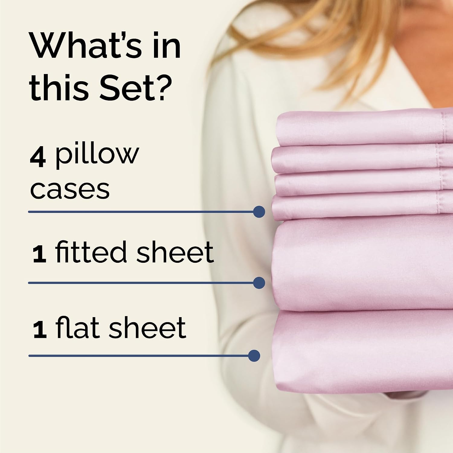 Cal King 6 Piece Sheet Set - Comfy, Breathable & Cooling - Soft Hotel Luxury Bedding for Women, Men, Kids, Teens and Children - 1 Flat &…