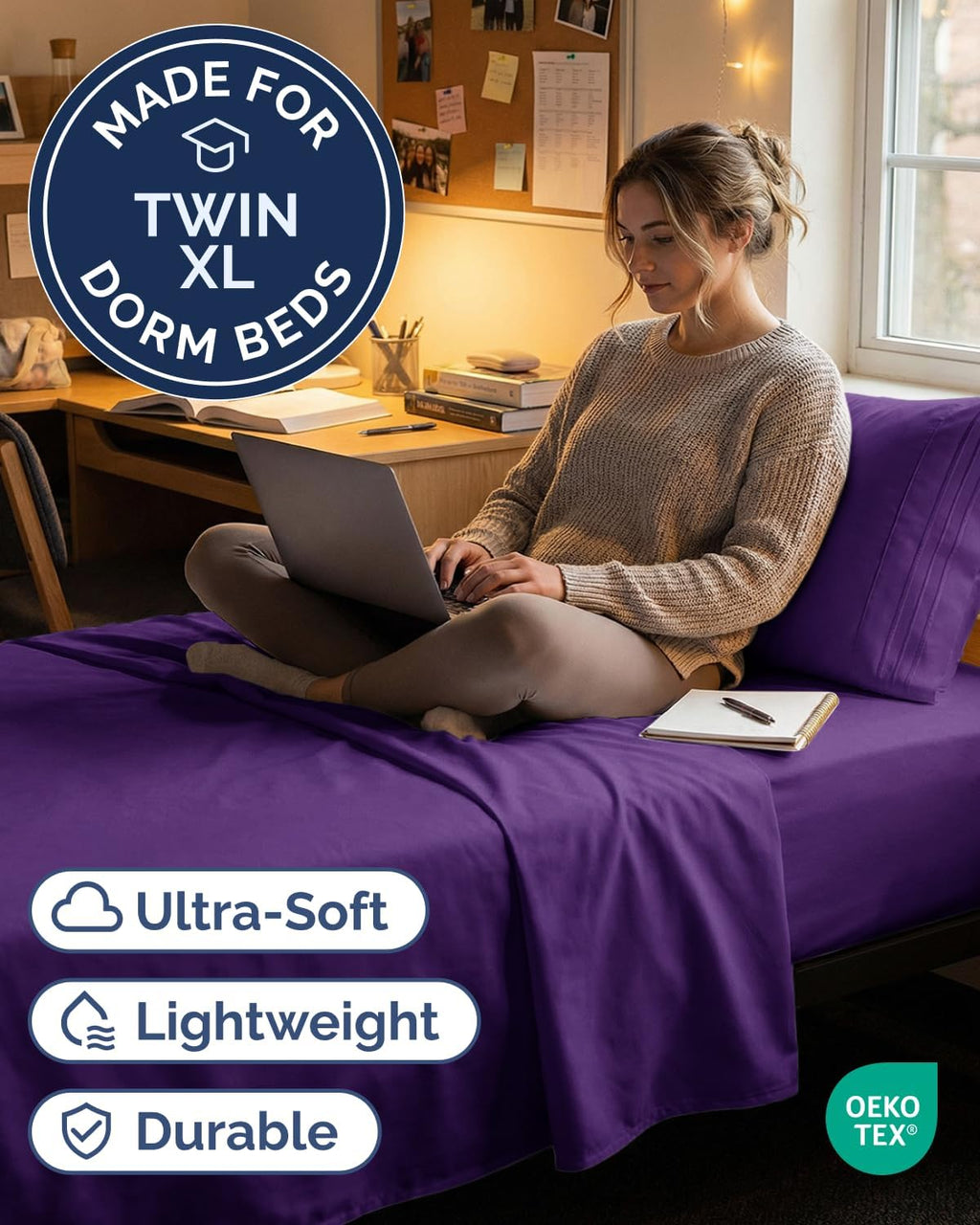 Twin XL Size 3 Piece Sheet Set - Comfy Breathable & Cooling Sheets - Hotel Luxury Bed Sheets for Women & Men - Deep Pockets, Easy-Fit…
