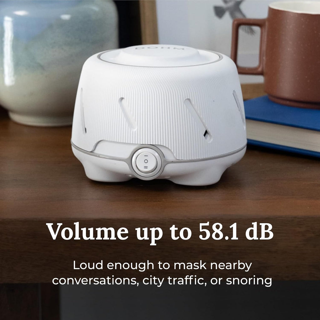 Yogasleep Dohm (2 Pack White/Gray) The Original White Noise Machine, Relaxing Natural Sound from a Real Fan, & Noise Cancelling f…