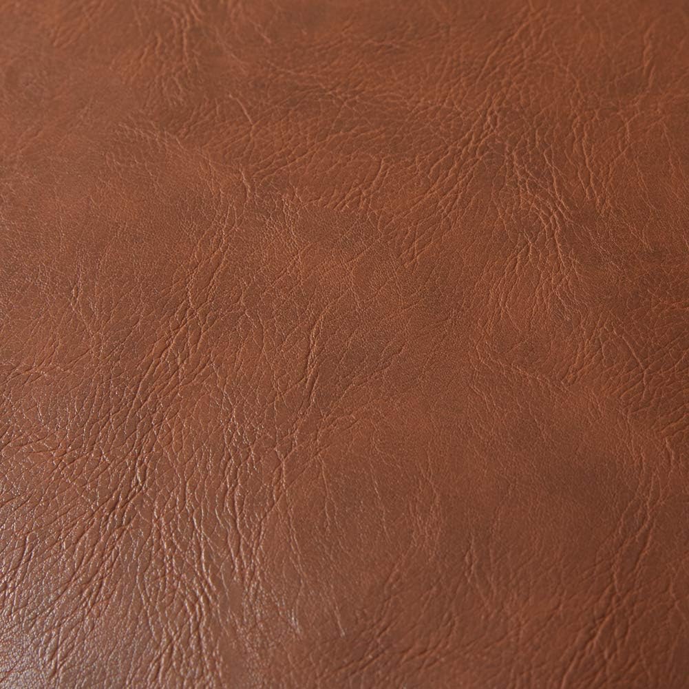 Fancy Homi Faux Leather Boho Decorative Throw Pillow Covers, Thick Modern Solid Square Cushion Case Set for Couch Sofa Bedroom Car Living…