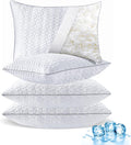 Seyfote Cooling Pillows King Size Set of 4, Shredded Memory Foam Pillows, Adjustable Firm Bed Pillows Cool Cold Pillow for Hot Side Back St…