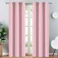 Yakamok Light Blocking Window Blackout Curtains Thermal Insulated Room Darkening Drapes for Bedroom, Solid Grommet Top Window Panels…