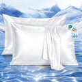 Elegear Cooling Pillow Cases Set of 2 for Hot Sleepers, Softer Than Silk Pillow Cases for Hair & Skin, Upgraded Arc-Chill Cooling Satin…