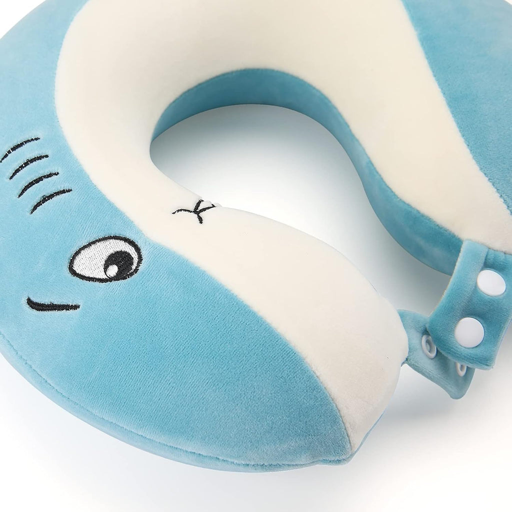 NiuniuDaddy Niuniu Daddy Kids Travel Pillow for Airplane Road Trip Car Seat, Neck Chin Supporting, Stop Head from Falling Forward, Memory F…