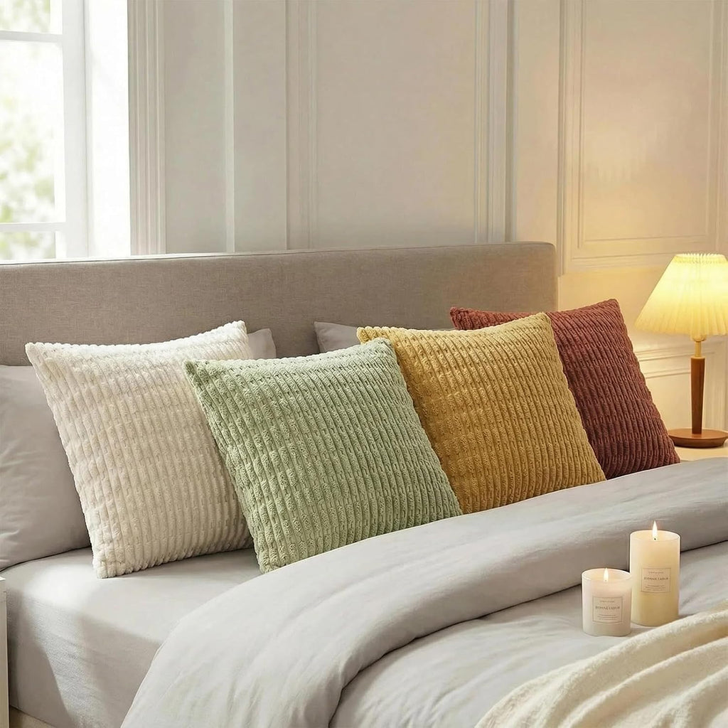 Fancy Homi 4 Packs Decorative Throw Pillow Covers for Living Room Couch Bed, Modern Farmhouse Boho Home Décor Accent Cushion Case, 16" x…