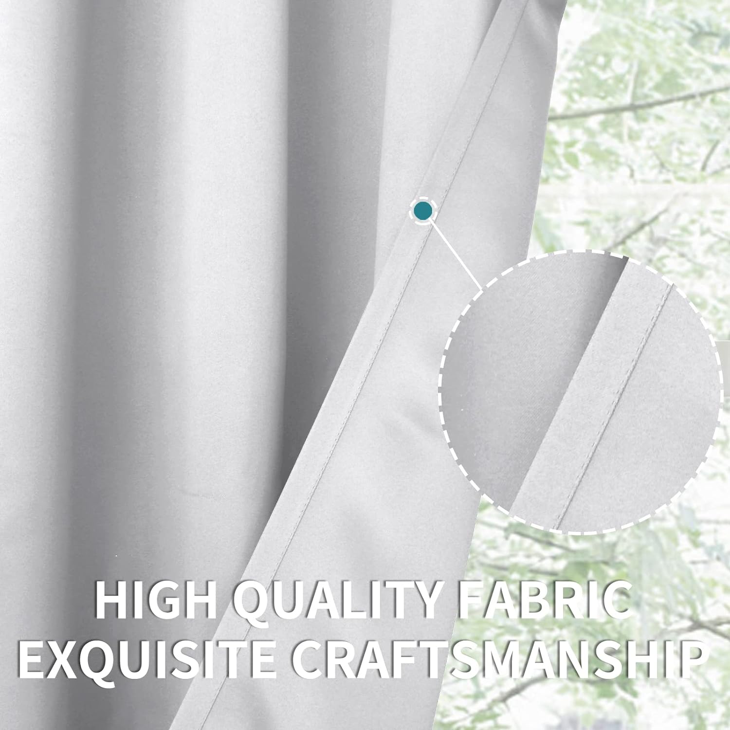 BGment Room Darkening Curtains 72 Inches Long - Grommet Thermal Insulated Drapes Window Treatment Curtains for Bedroom, 2 Panels, 42 x 72 I…