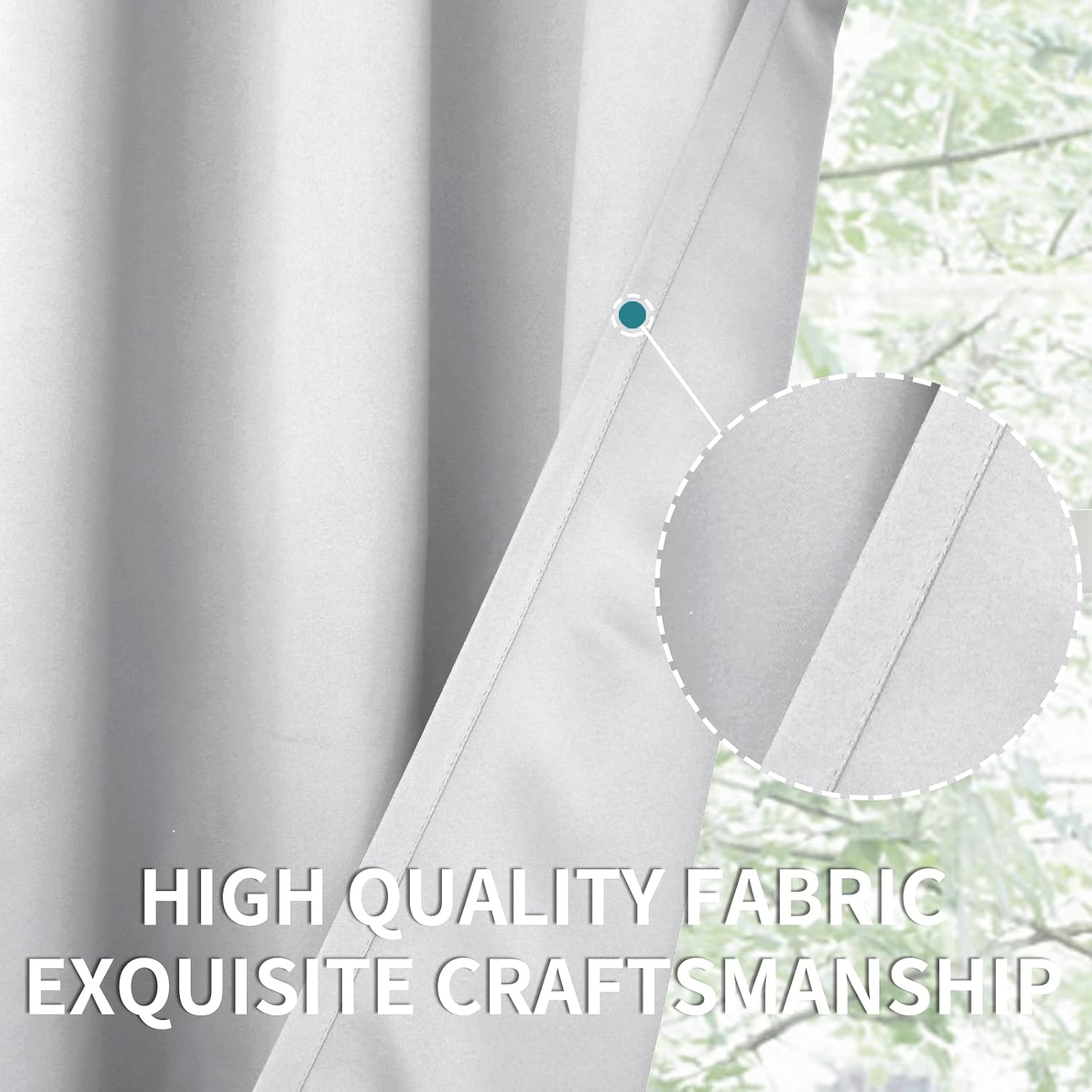 BGment Room Darkening Curtains for Bedroom - Grommet Thermal Insulated Window Treatments Light Blocking Curtains for Living Room, Set of 2…