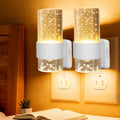 Night Light Plug into Wall - 2 Pack LED Nightlight with Dusk to Dawn Sensor 0-100LM Brightness Dimmable Lights for Bedroom Bathroom…