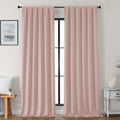 Gwine Blush Pink Blackout Curtains for Bedroom 96 Inch Length, Room Darkening Energy Saving Black Out Curtains for Living Room, Window…