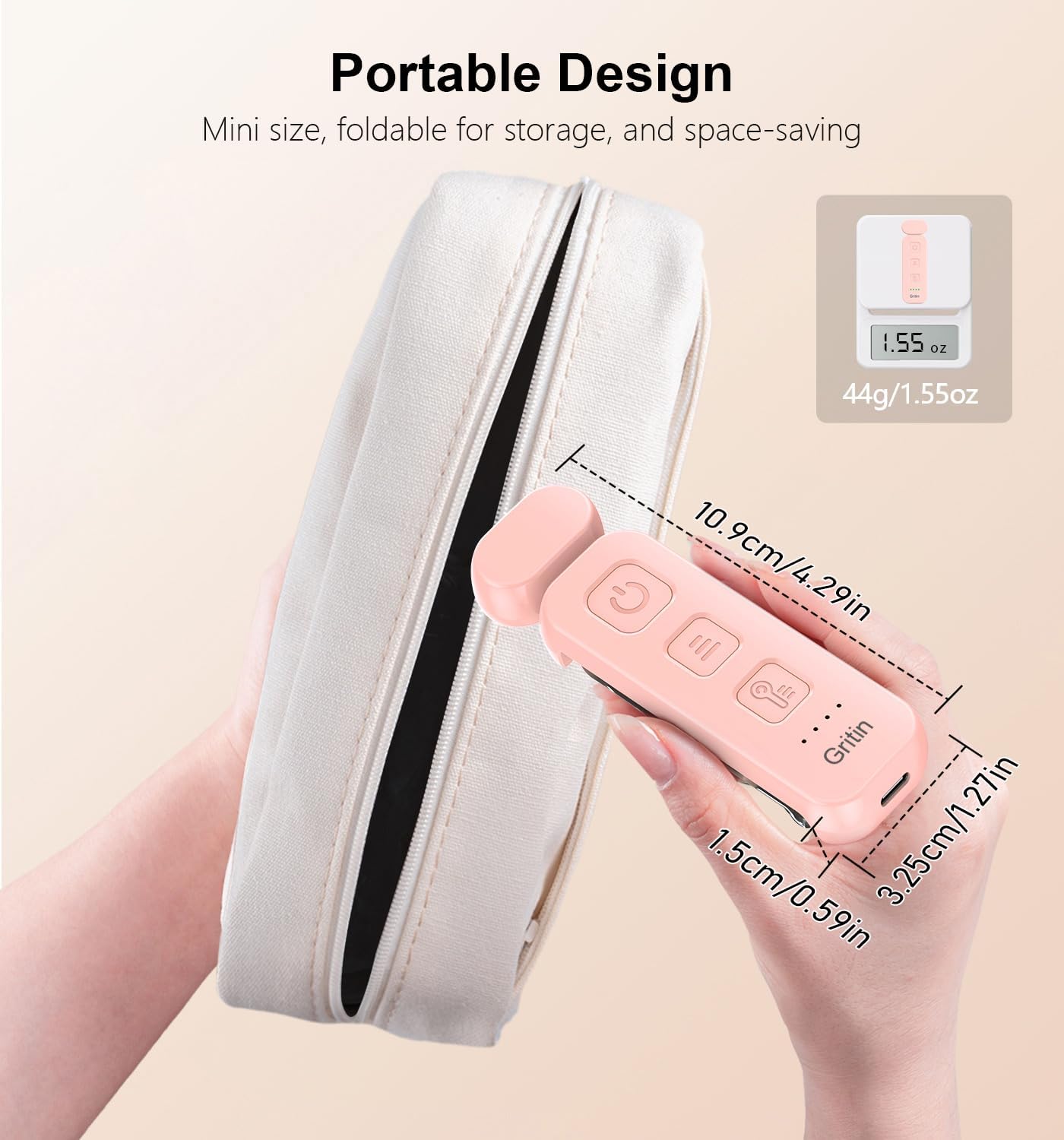 Gritin Reading Light, Rechargeable Book Light for Reading in Bed - Eye Caring 3 Color Temperatures, 5-Level Dimmable Brightness, Long…