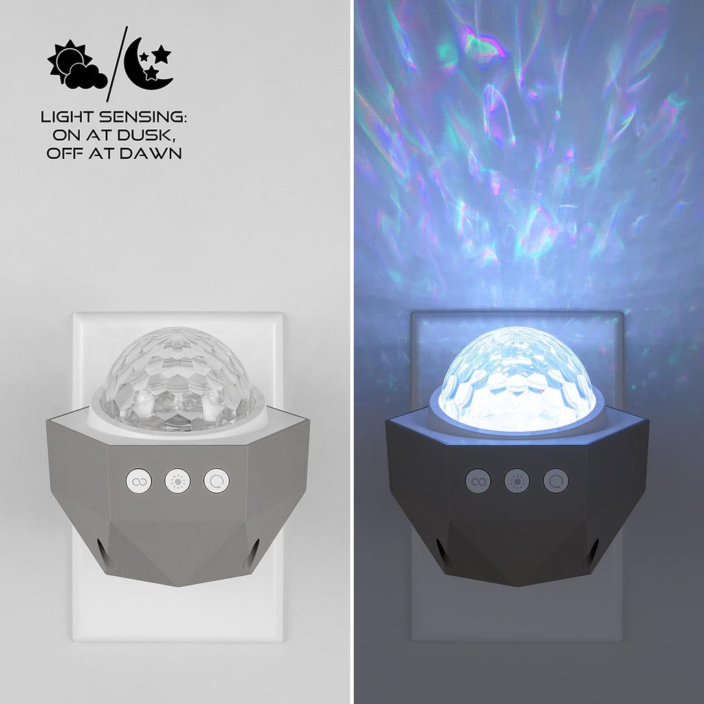Enbrighten Galaxy Projector Plug in Night Light for Kids LED Lights for Bedroom Space Nightlight Aurora Playroom Game Room Lighting 70334-T1