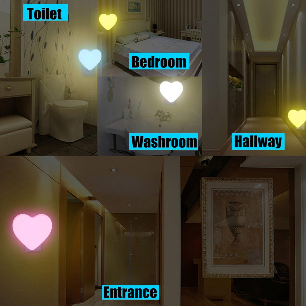 INZU Night Lights Plug into Wall, LED Night Light for Kids, Cute Nightlight with Auto Dusk to Dawn Sensor, LED Nightlight with Soft Warm…