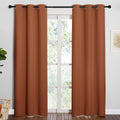 NICETOWN Nursery Essential Thermal Insulated Solid Grommet Top Blackout Curtains/Drapes for Halloween Decorations (1 Pair, 42 x 84 inches…