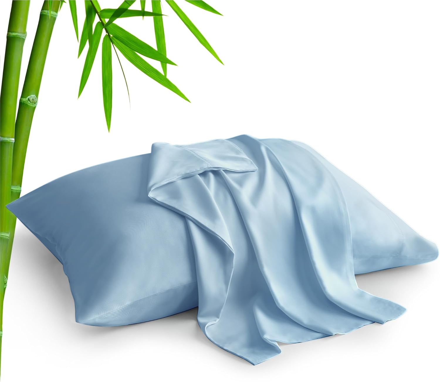 Bedelite King Size Pillow Cases Set of 2, Rayon Derived from Bamboo, Cooling Pillow Cases for Hot Sleepers & Night Sweats, Breathable and S…
