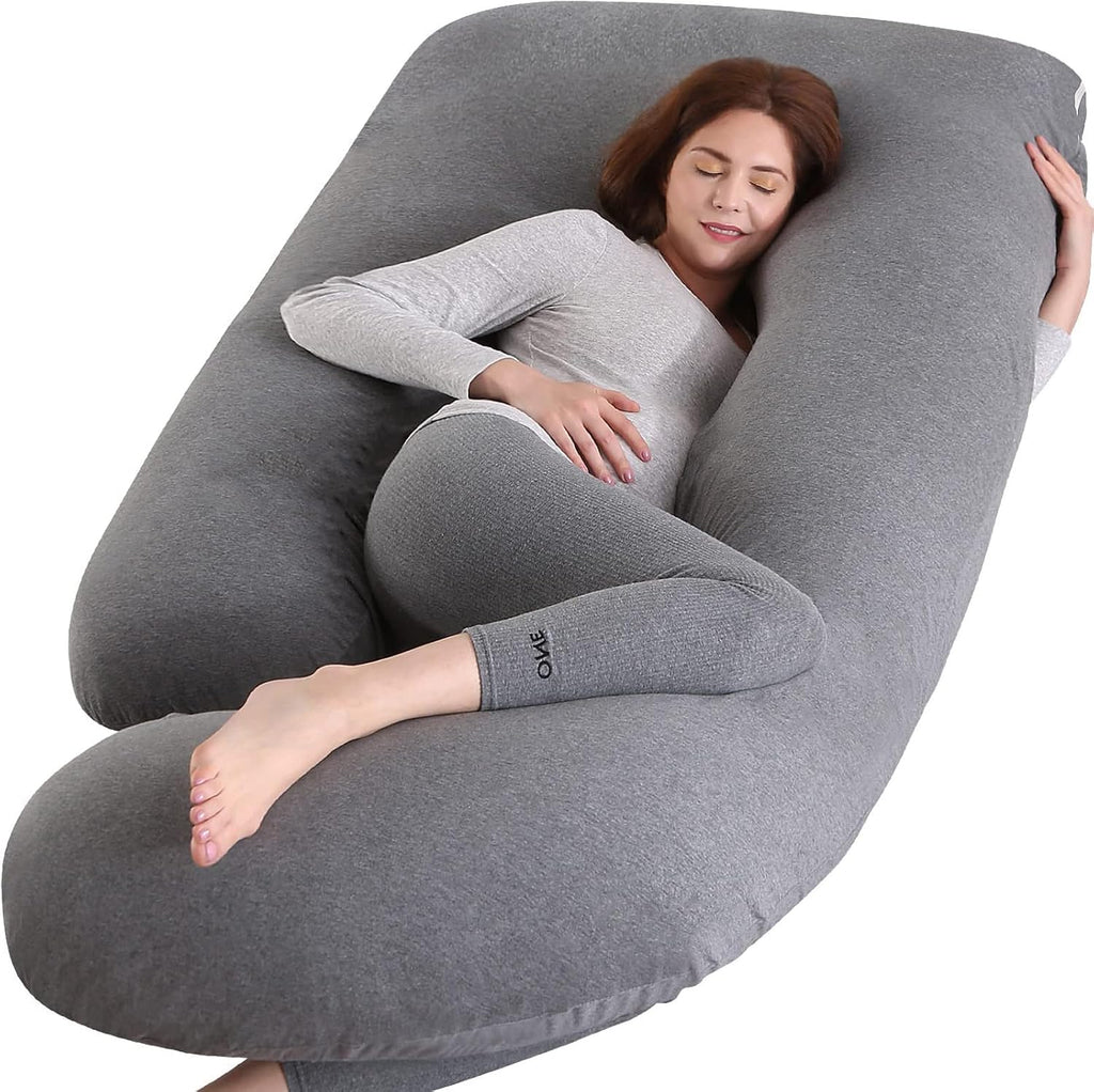 Battop Pregnancy Pillow for Sleeping, Full Body Pillow for Pregnancy Women with Removable Cover, 57 Inch Maternity Pillow, Support for Back…