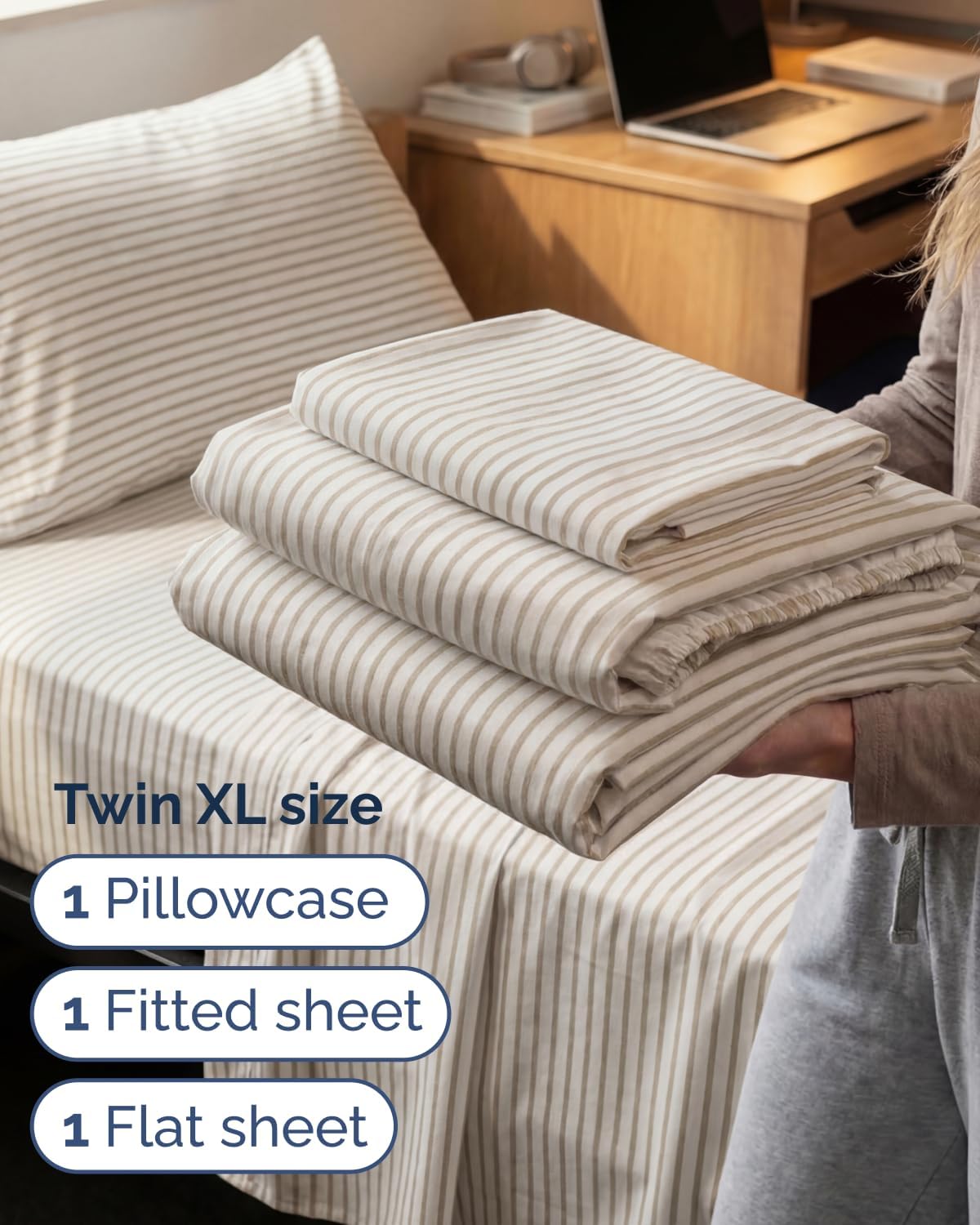 Twin XL Size 3 Piece Sheet Set - Comfy Breathable & Cooling Sheets - Hotel Luxury Bed Sheets for Women & Men - Deep Pockets, Easy-Fit…
