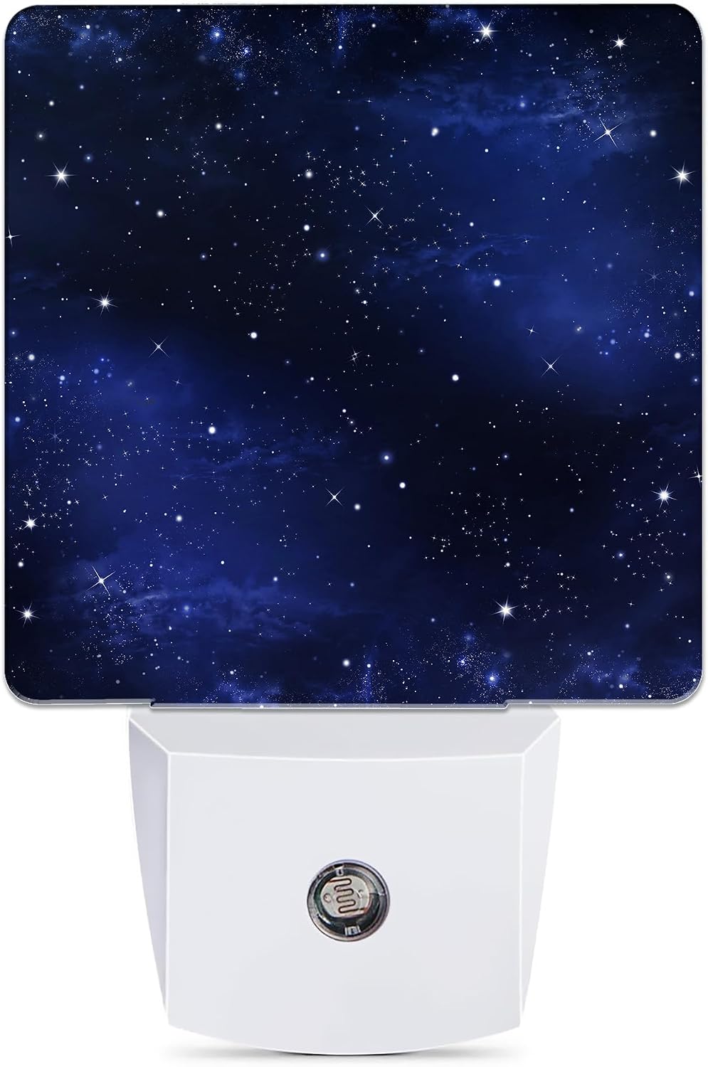 Night Sky Stars Night Light, Deep Space Plug into Wall with Dusk to Dawn Light Sensors, Warm Nightlights for Bedroom, Bathroom, Hallway…