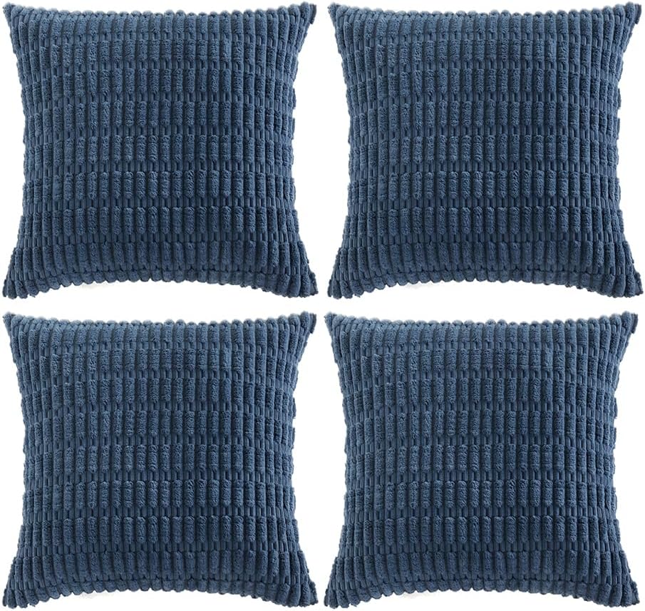 Fancy Homi 4 Packs Decorative Throw Pillow Covers for Living Room Couch Bed, Modern Farmhouse Boho Home Décor Accent Cushion Case, 20" x…