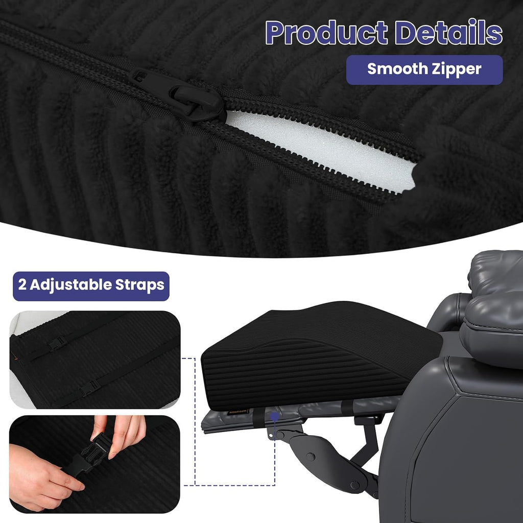 idee-home Recliner Leg Rest Cushion, Recliner Footrest Extender Pillow with Removable Corduroy Cover, Multi Purpose Ergonomic Foot Pillow…