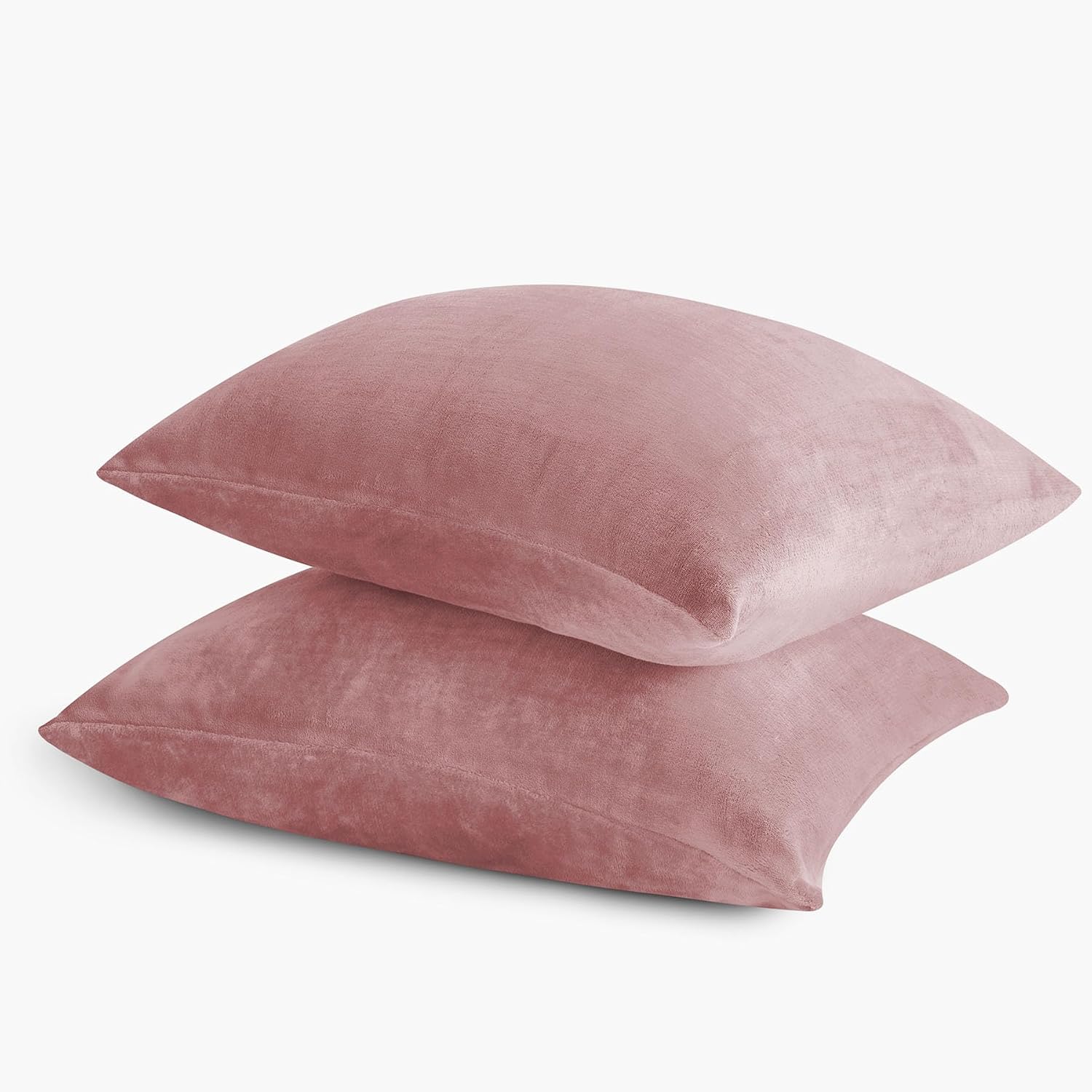 Bedelite Flannel King Size Pillow Cases Set of 2, Super Soft Fleece Pillowcases with Zipper for Bedroom, Sofa, Couch, Luxury Cozy Fuzzy Velv…