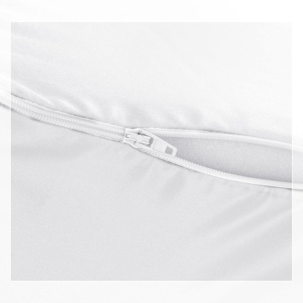 HOMBYS Satin Bed Wedge Pillow Cover Silky & Smooth Wedge Pillowcase 1 Pack 24x24x12.5, Soft & Breathable, Removable & Machine…