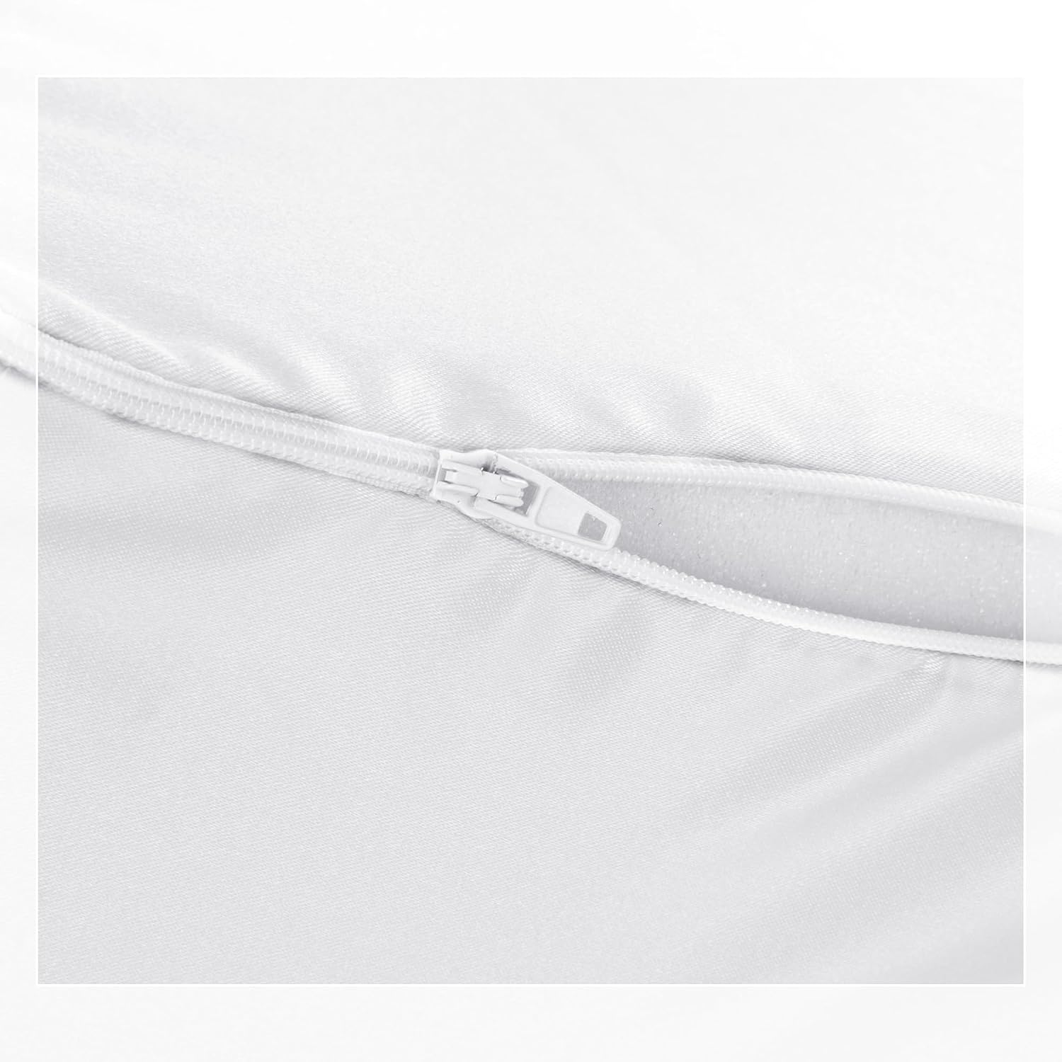 HOMBYS Satin Bed Wedge Pillow Cover Silky & Smooth Wedge Pillowcase 1 Pack 24x24x8, Soft & Breathable, Removable & Machine…