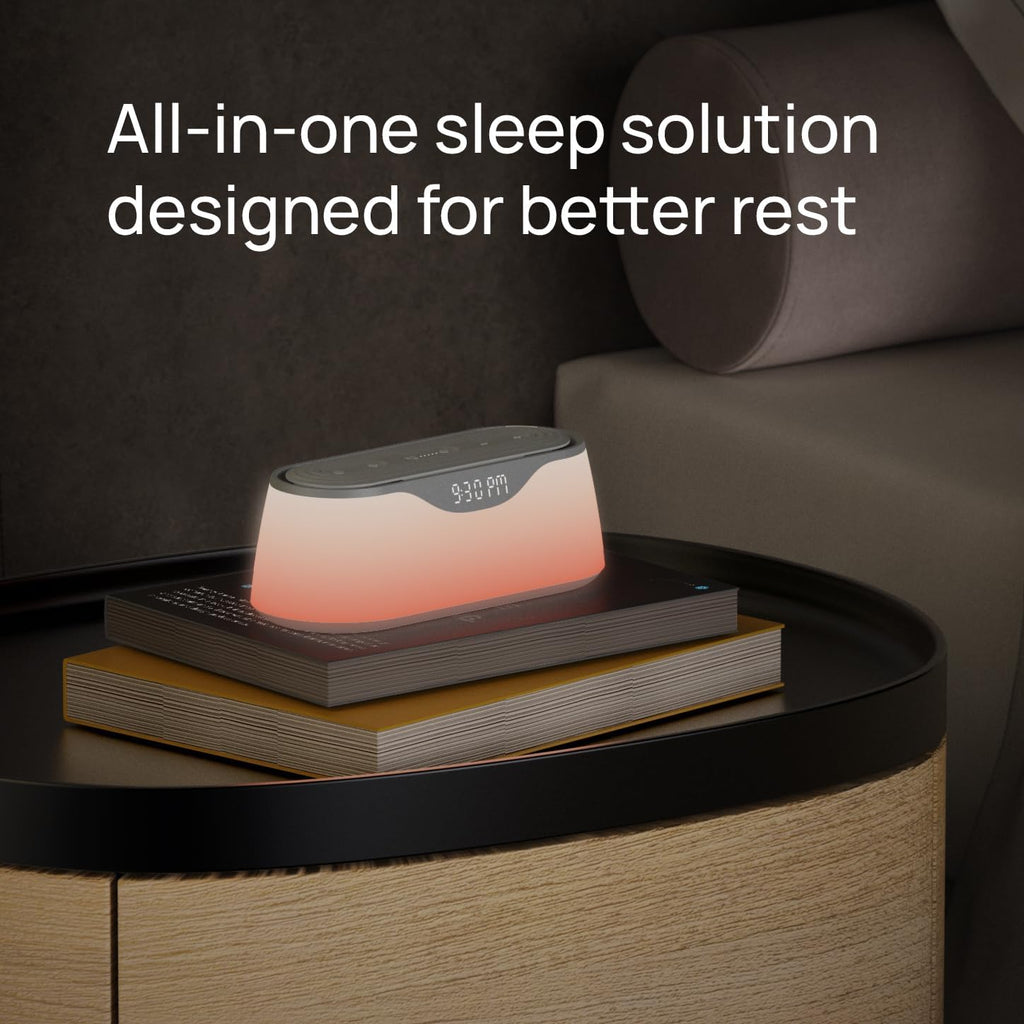 Nimba OFLO Sunrise Alarm Clock with 35 Expertly Tuned Soundscapes & 6 Natural Light Modes - Light relaxation Wake-Up Clock for Heavy…