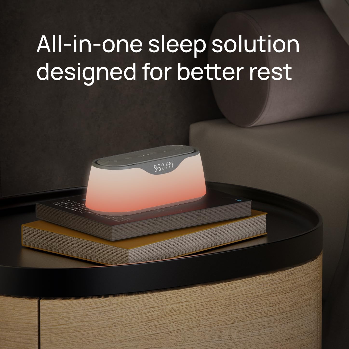 Nimba OFLO Sunrise Alarm Clock with 35 Expertly Tuned Soundscapes & 6 Natural Light Modes - Light relaxation Wake-Up Clock for Heavy…