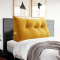 Headboard Pillow Twin for Dorm - Velvet Bed Wedge Headboard Reading Pillow for Sitting in Bed, Positioning Support Backrest Pillow with…