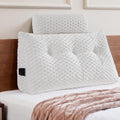 Wedge Headboard Pillow - Bed Wedge Pillow for Headboard Triangular Head board Pillows with Neck Roll -Large Bolster Pillows for Sitting…
