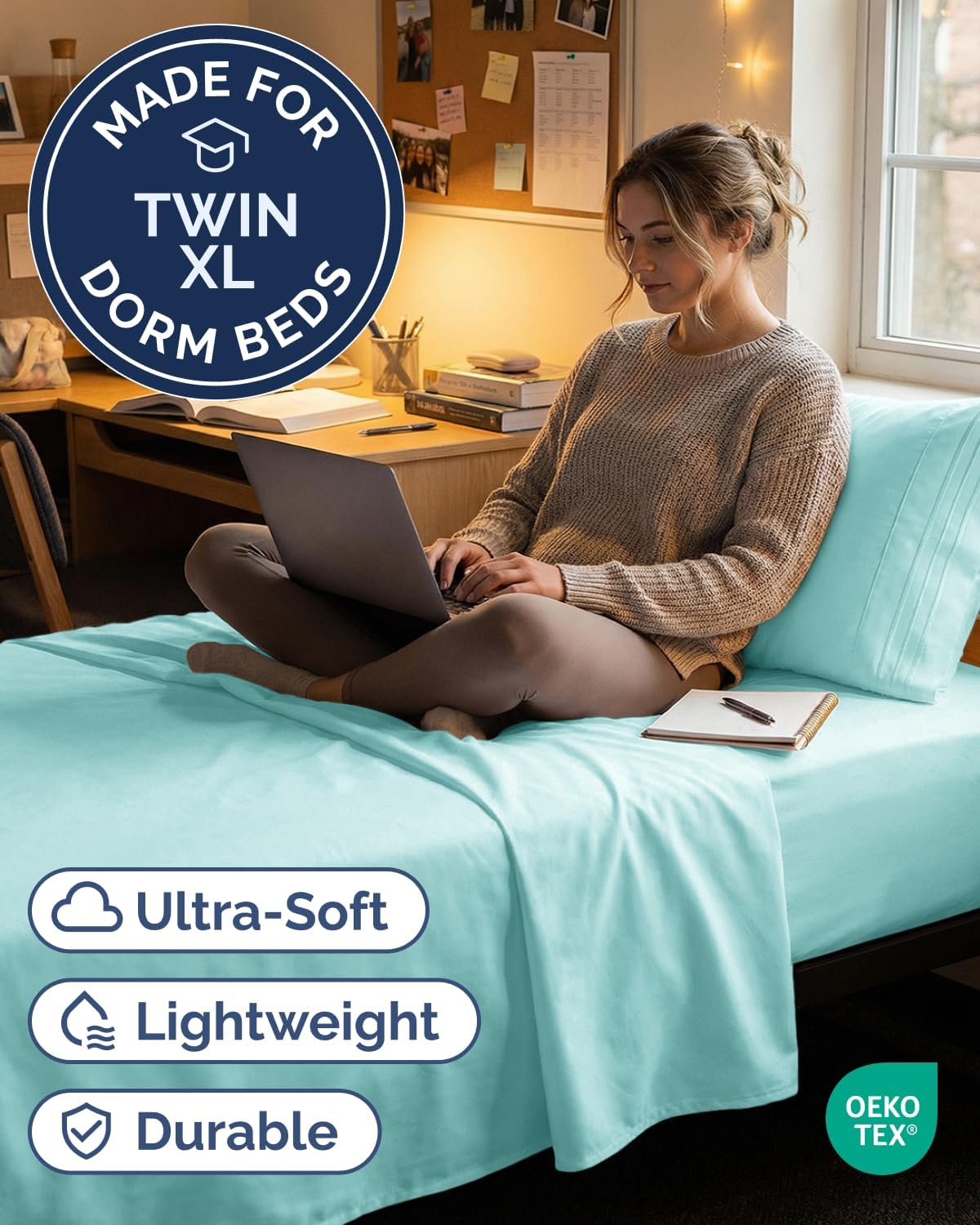 Twin XL Size 3 Piece Sheet Set - Comfy Breathable & Cooling Sheets - Hotel Luxury Bed Sheets for Women & Men - Deep Pockets, Easy-Fit…