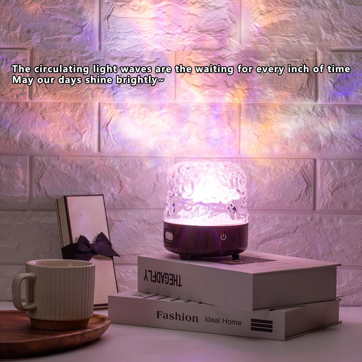 Night Light & Bluetooth Noise Machine with Ocean Wave Projector, Speaker, Lampshade & Remote - 4 White Noise, 16-Color Touch Dimming for…
