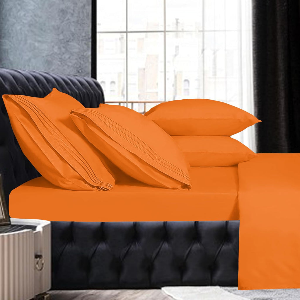 MocassiLuxuryBedding Mocassi Cali King Sheet Set - Luxury Hotel 1800 Premier Bedding Sheets & Pillowcases - Ultra Soft Breathable & Cooling…
