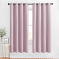 Nicetown Bedroom Curtains Room Darkening Draperies - Home Fashion Microfiber Thermal Insulated Solid Grommet Curtains for Kitchen (Lavender…