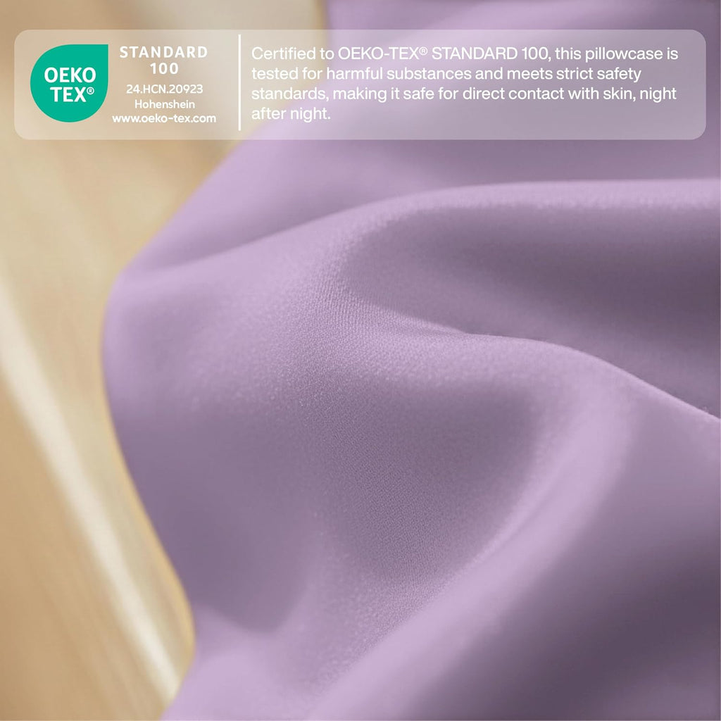 Queensbay Standard Pillow Cases Set of 2, Microfiber Cooling Pillowcases, Soft Breathable Envelope Closure Pillow Covers, Wrinkle Free Easy…
